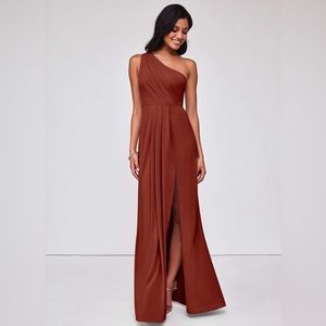 Azazie Madi Terracotta Dress